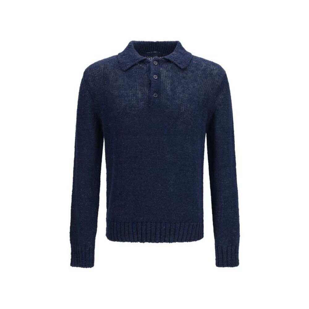 Sunflower Blue Cotton Polo Men's Shirt